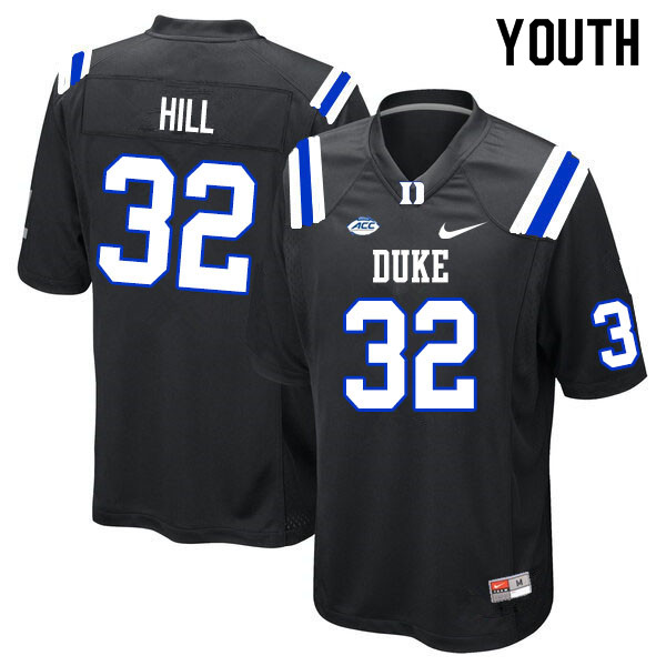 Youth #32 Brandon Hill Duke Blue Devils College Football Jerseys Sale-Black